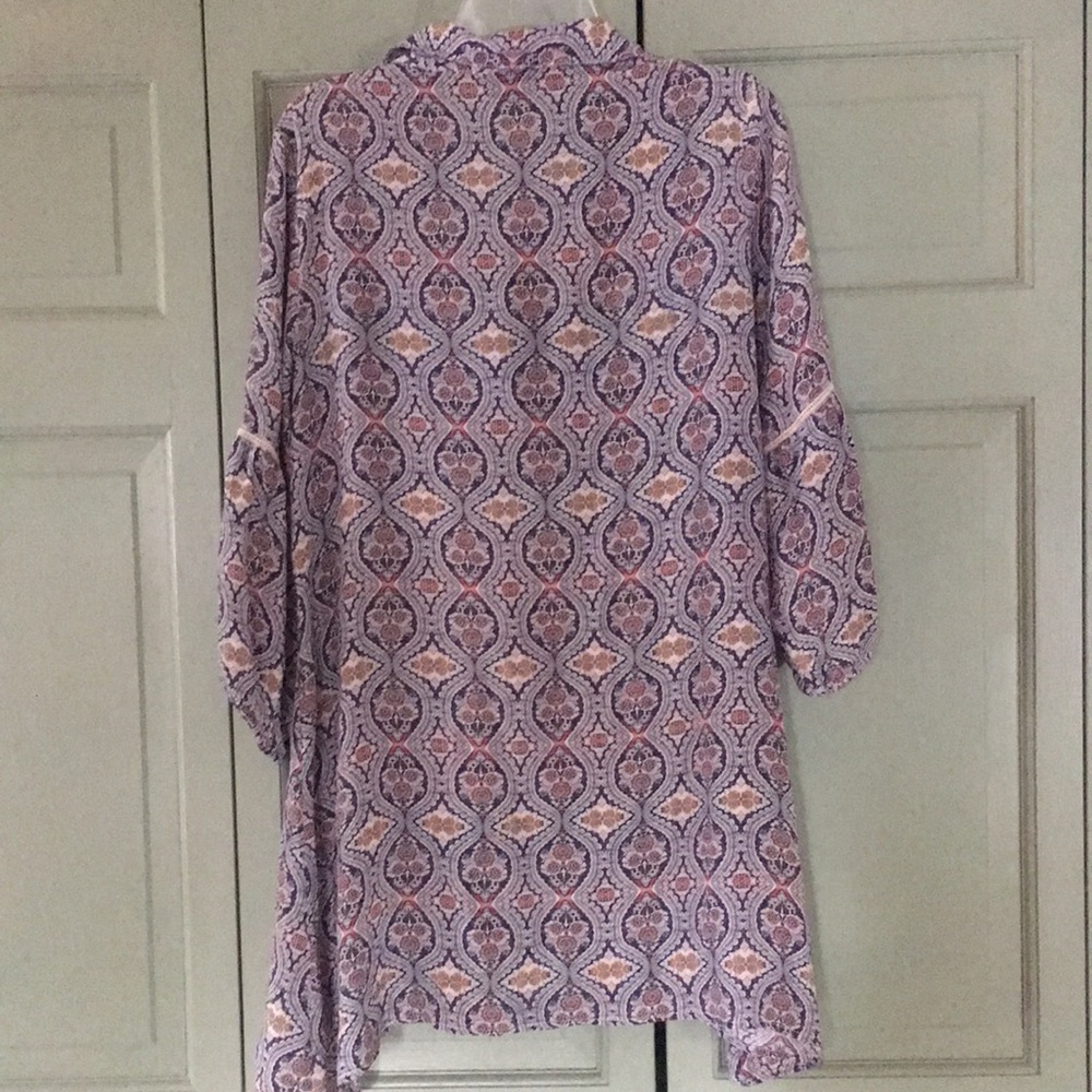 Tolani top blouse tunic 100% silk size M - Picture 4 of 5